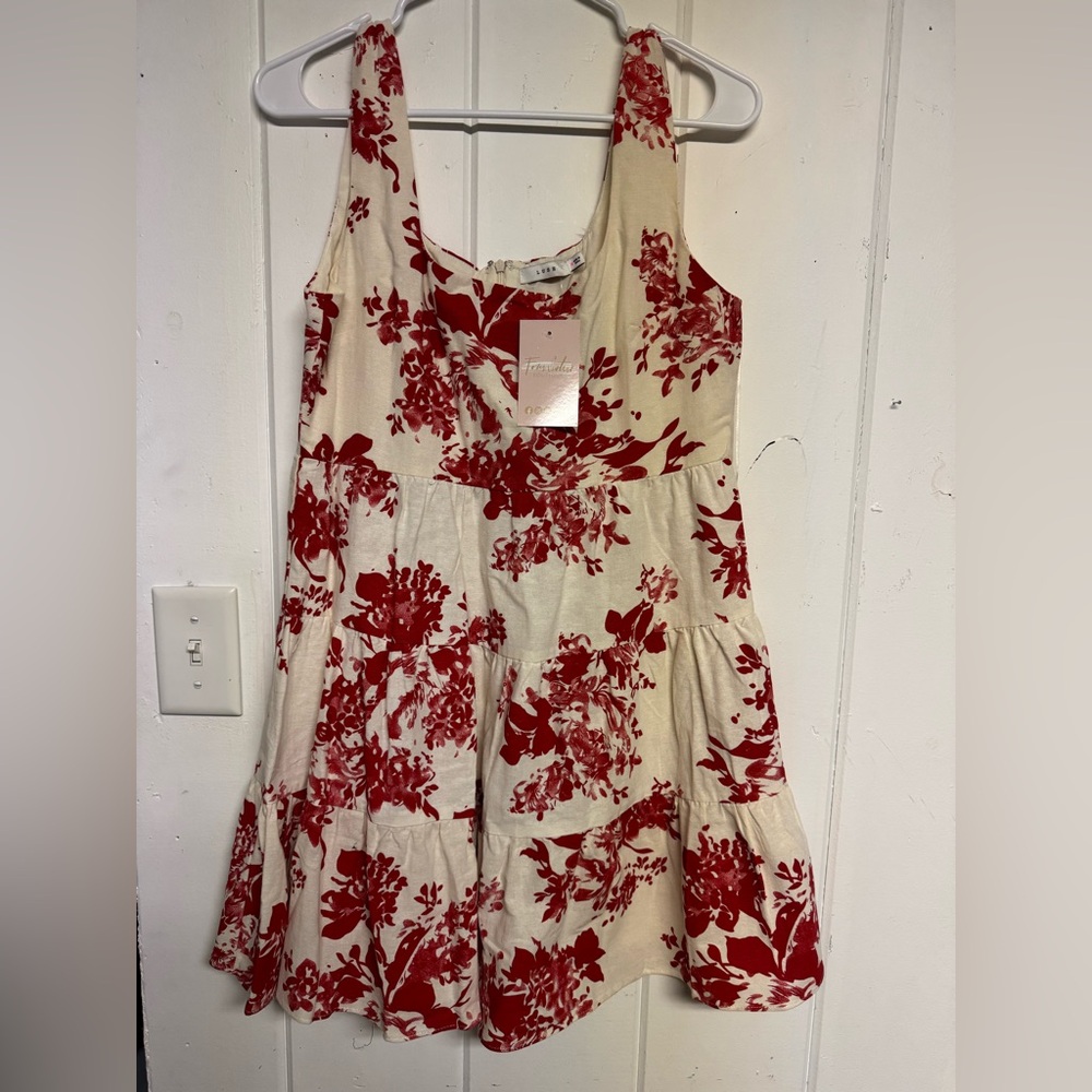 New Floral Sleeveless Mini Dress